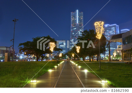 從神奈川縣橫濱市港未來鐵道看到的夜景 從神奈川縣橫濱市港未來鐵道看到的夜景 81662590