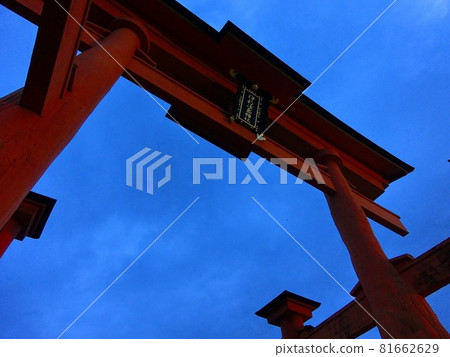 Toriijima Shinto shrine torii Toriijima Shinto shrine torii 81662629
