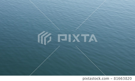 Aerial view of calm lake water surface, natural background. Top view of clean water without sunflares. The surface of the Radon Lake. Aerial view of calm lake water surface, natural background. Top view of clean water without sunflares. The surface of the Radon Lake. 81663820