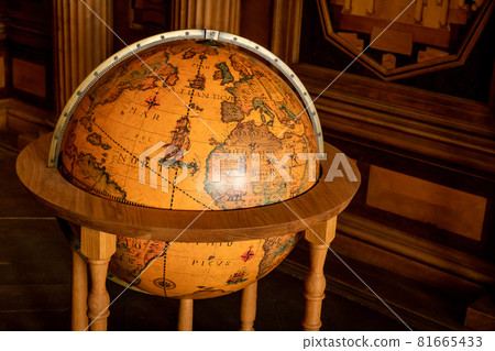 Ancient world globe. World map tool for geography education Ancient world globe. World map tool for geography education 81665433