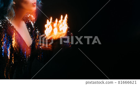 make wish birthday woman festive bakery party make wish birthday woman festive bakery party 81666621