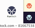 Abstract technology logo concept represent data and system 81667538