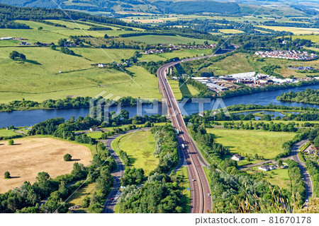 The view from the top of Kinnoull Hill - Perth - Scotland The view from the top of Kinnoull Hill - Perth - Scotland 81670178