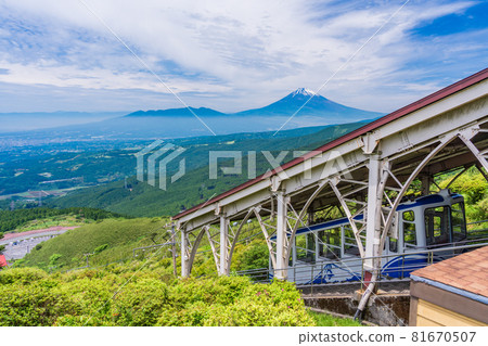 (靜岡縣)初夏的箱根十國渡口,富士山 (靜岡縣)初夏的箱根十國渡口,富士山 81670507