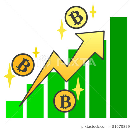 比特幣市場上漲和利潤出現的圖表 81670859