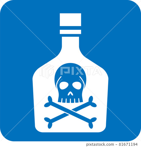 Poison bottle pictogram 81671194