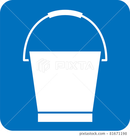 Bucket pictogram 81671198