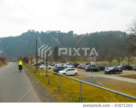 Cycle route in Saxony at Upper Lusatia Cycle route in Saxony at Upper Lusatia 81671262