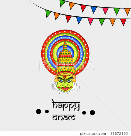 illustration of Indian Festival Onam background illustration of Indian Festival Onam background 81672163