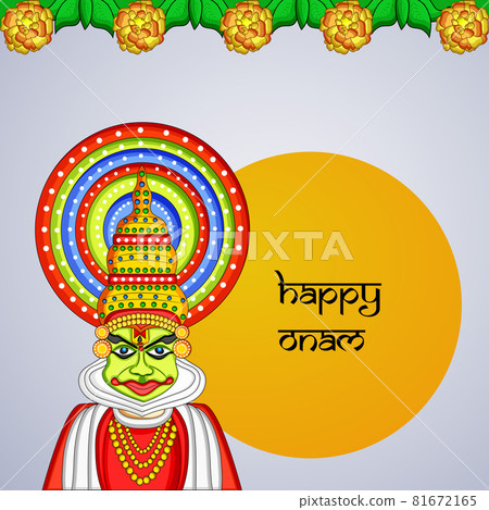 illustration of Indian Festival Onam background illustration of Indian Festival Onam background 81672165