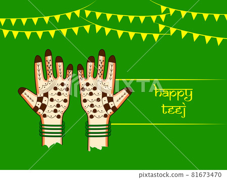 Indian festival Teej Indian festival Teej 81673470