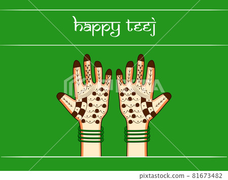 Indian festival Teej 81673482