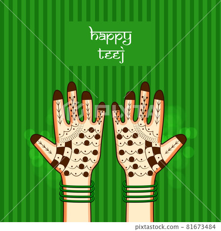 Indian festival Teej Indian festival Teej 81673484