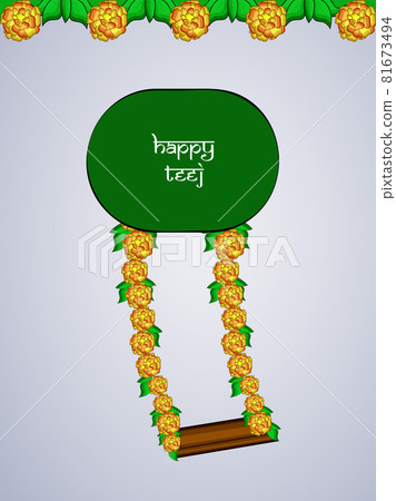 Indian festival Teej 81673494