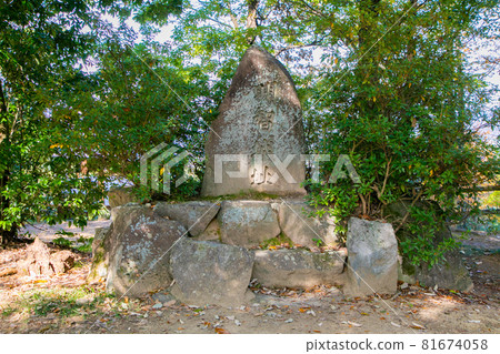 岐阜縣可兒市明智城遺址、與明智光秀有關的地方、光秀像 81674058