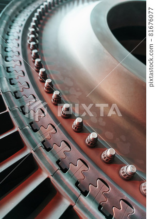 Disassembled gas turbine to generate electricity for structural elements 81676077