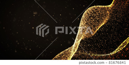 Gold particles, glitter background Gold particles, glitter background 81676841