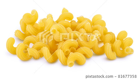 raw pasta cavatappi isolated on white background with clipping path and full depth of field. raw pasta cavatappi isolated on white background with clipping path and full depth of field. 81677358