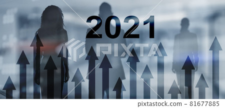 New year 2020 Financial growth graph on blurry business background New year 2020 Financial growth graph on blurry business background 81677885