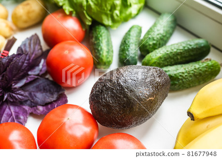 Fresh healthy vegetables for a healthy diet. Healthy food concept 81677948