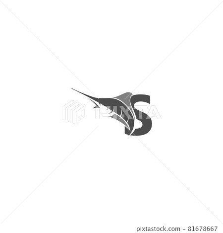 Letter S with ocean fish icon template Letter S with ocean fish icon template 81678667