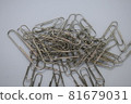 Silver color metal paper clips various sizes for office school personal document organizer 81679031