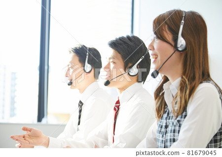 Customer Support Operator Call Center Support Desk Tele Appointment Counseling Room 81679045