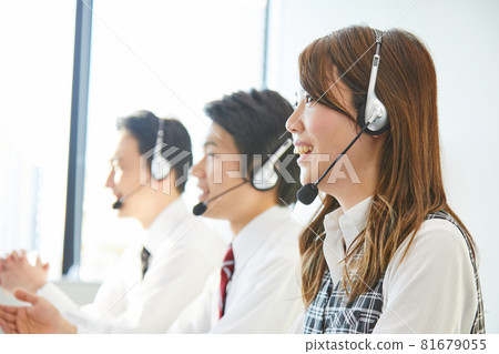 Customer Support Operator Call Center Support Desk Tele Appointment Counseling Room Customer Support Operator Call Center Support Desk Tele Appointment Counseling Room 81679055