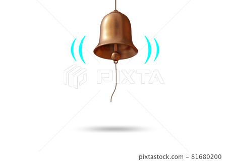 Large ring ready for ringing - 3d rendering 81680200