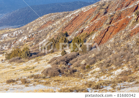 red sandstone formations in northern Colorado 81680342