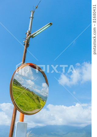 Countryside Convex Mirror [Azumino in Summer] 81680431