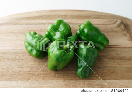 Color peppers white background Color peppers white background 81680433