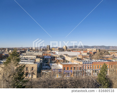 Fort Collins aerial cityscape Fort Collins aerial cityscape 81680518