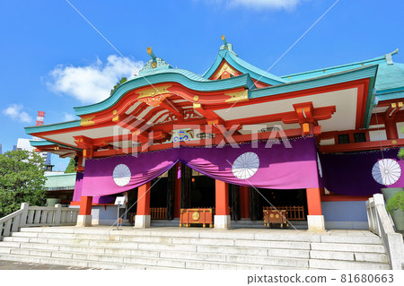 Hie Shrine, main hall, Nagatacho, Chiyoda Ward, Tokyo Hie Shrine, main hall, Nagatacho, Chiyoda Ward, Tokyo 81680663