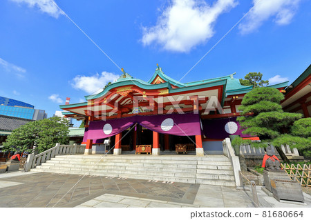 Hie Shrine, main hall, Nagatacho, Chiyoda Ward, Tokyo Hie Shrine, main hall, Nagatacho, Chiyoda Ward, Tokyo 81680664