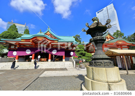 Hie Shrine, main hall, Nagatacho, Chiyoda Ward, Tokyo Hie Shrine, main hall, Nagatacho, Chiyoda Ward, Tokyo 81680666