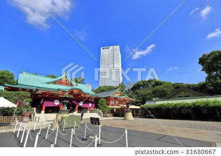 Hie Shrine, main hall, Nagatacho, Chiyoda Ward, Tokyo Hie Shrine, main hall, Nagatacho, Chiyoda Ward, Tokyo 81680667