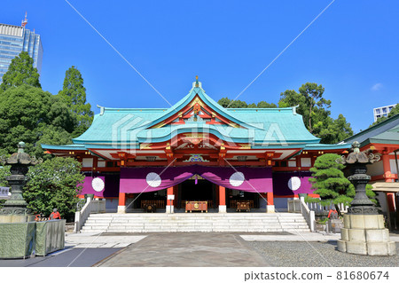 Hie Shrine, main hall, Nagatacho, Chiyoda Ward, Tokyo Hie Shrine, main hall, Nagatacho, Chiyoda Ward, Tokyo 81680674