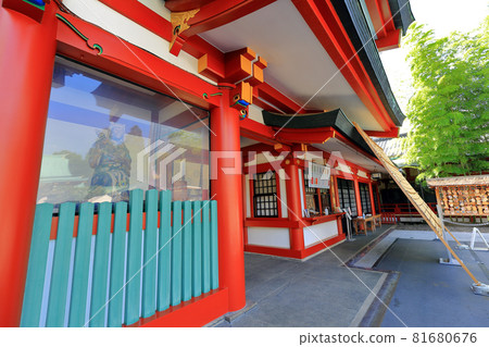 Tokyo Chiyoda-ku Nagatacho Hie Shrine Shinmon Tokyo Chiyoda-ku Nagatacho Hie Shrine Shinmon 81680676