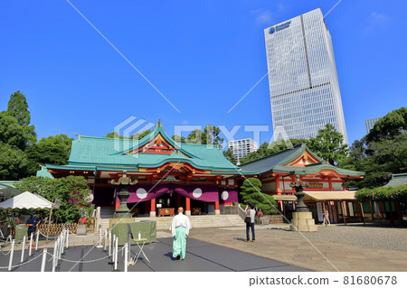 Hie Shrine, main hall, Nagatacho, Chiyoda Ward, Tokyo Hie Shrine, main hall, Nagatacho, Chiyoda Ward, Tokyo 81680678