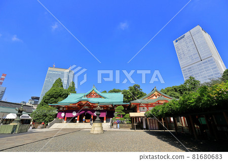 Hie Shrine, main hall, Nagatacho, Chiyoda Ward, Tokyo Hie Shrine, main hall, Nagatacho, Chiyoda Ward, Tokyo 81680683