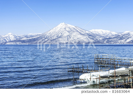 支笏湖、惠庭山、千歲市 81683064