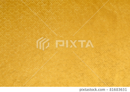 Illustration material Background material Japanese style Japanese paper Brush calligraphy Gold Gold Qinghai wave pattern Wave pattern Illustration material Background material Japanese style Japanese paper Brush calligraphy Gold Gold Qinghai wave pattern Wave pattern 81683631
