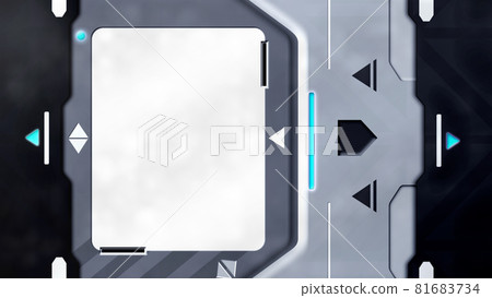 SF-style door with telop frame SF-style door with telop frame 81683734