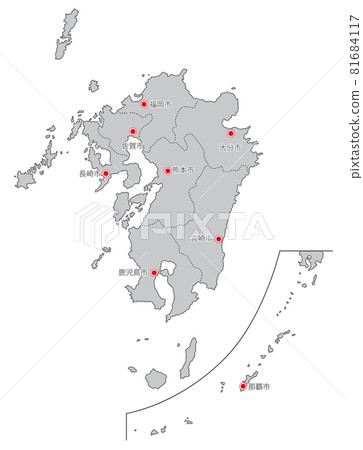 日本地區分部_九州沖繩_進入縣廳所在地_gry 81684117