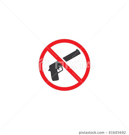 Pistol, gun, handgun, icon Pistol, gun, handgun, icon 81685692