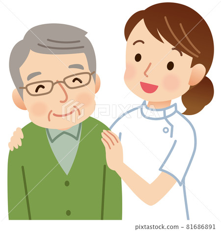 親近老人的護士 醫療 親近老人的護士 醫療 81686891