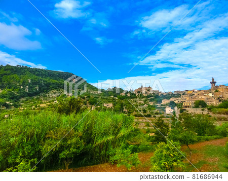 View of Valldemossa on Mallorca, Balearic Islands, Spain 81686944