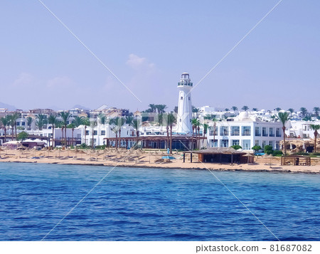The view of empty from Covid-19 resorts and hotels 81687082