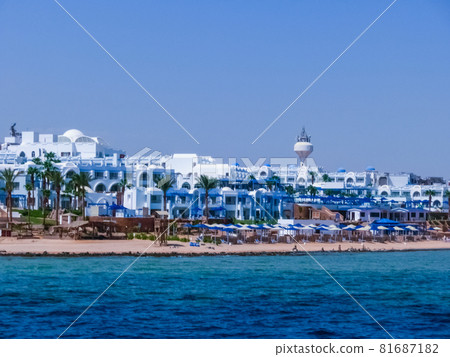 The view of empty from Covid-19 resorts and hotels 81687182
